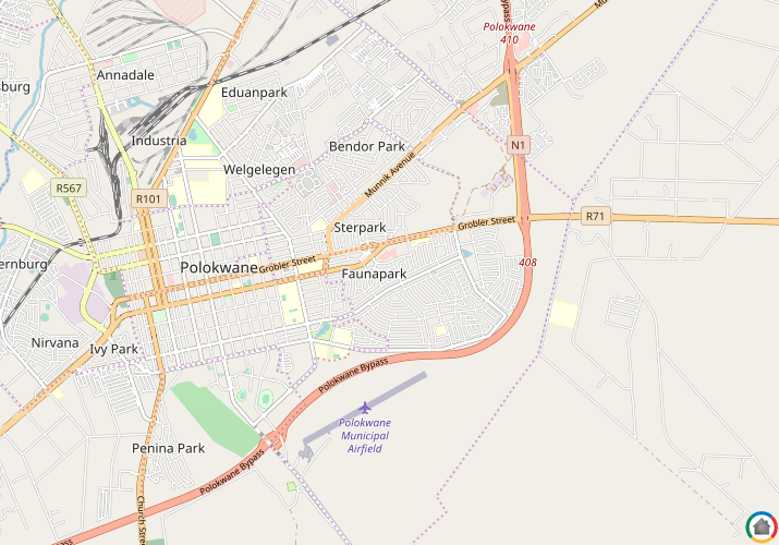 Map location of Fauna Park